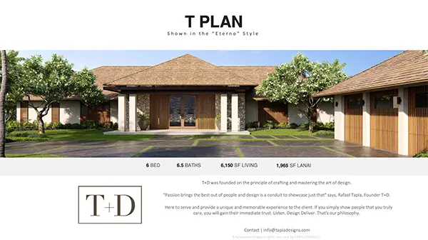 Preview T Brochure | Custom Home | Interior Design